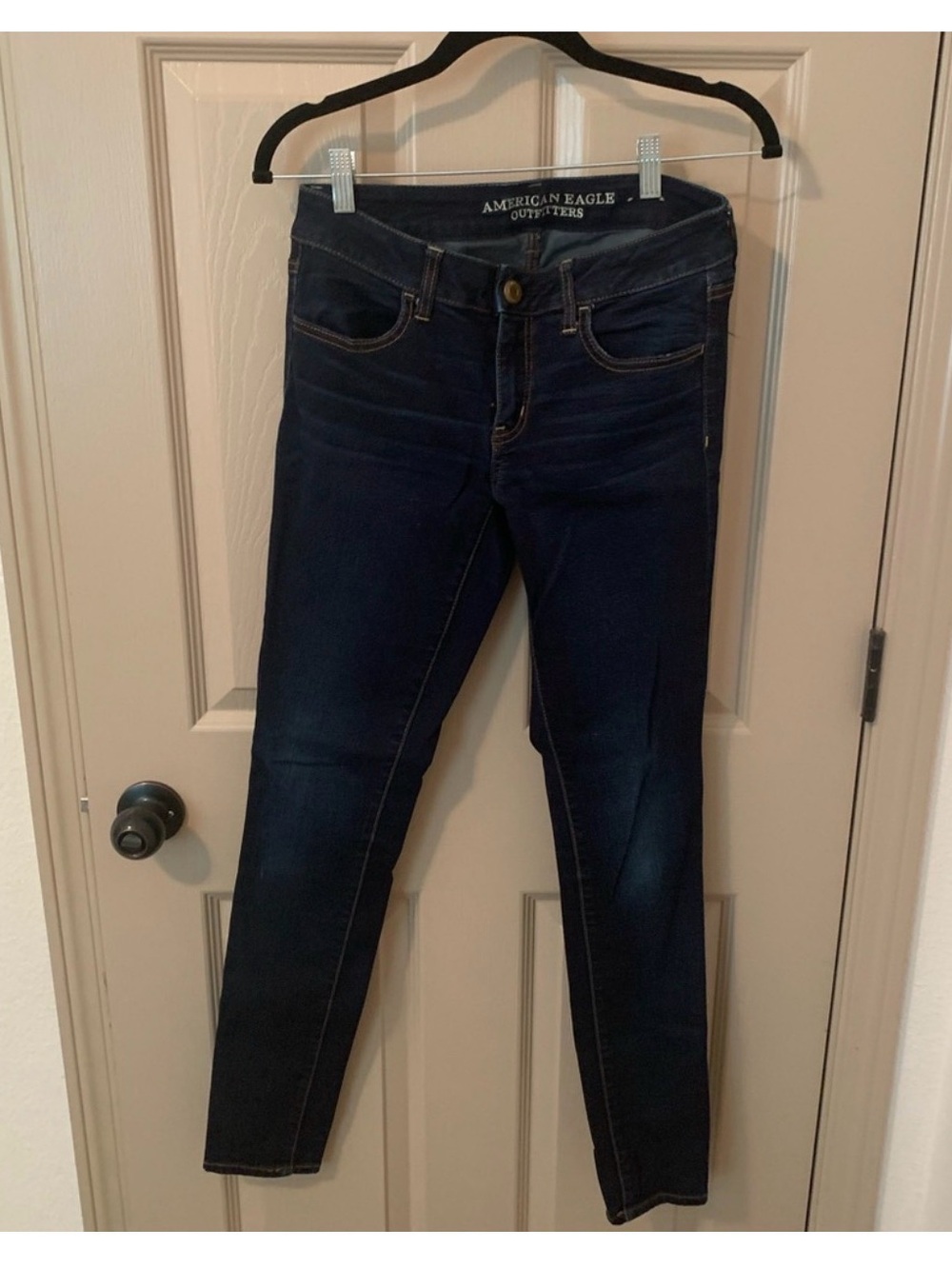 American Eagle Outfitters Women's Dark Indigo Skinny Jeans